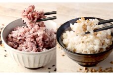 【2025年11月上旬より発送開始】 五穀米（黒×2、白×1）3袋セット 450g×3袋 1350g 1.35kg 五穀米 雑穀米 雑穀 五穀 米 お米 紫黒米 うるち米 餅きび 麦 押し麦 赤米 ブレンド 常温 お取り寄せ 国産 九州産 熊本県 湯前町