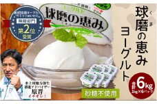 球磨の恵み ヨーグルト (砂糖不使用) 1kg×6パック 計6kg