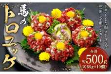 馬のトロユッケ 計500g 約50g×10個 小分け (B-66)