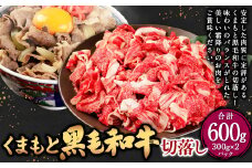 くまもと黒毛和牛 切落し 600g(300g×2パック)
