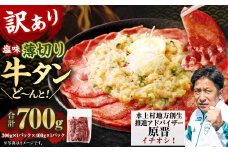 【訳あり】薄切り牛タンスライス 700g 薄切り 牛タン スライス 肉 BBQ 焼肉 熊本県 水上村