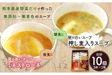朝の白いスープと夜の赤いスープセット　計10個（各5個）