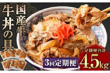 【定期便3回】牛丼の具 150g×10パック 1.5kg 合計4.5kg