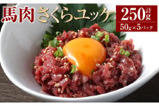 馬肉さくらユッケ250g（50g×5パック） 馬刺 馬刺し おつまみ