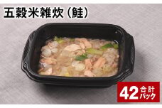 五穀米雑炊（鮭） 計42パック 五穀米 うるち米 お米 雑炊