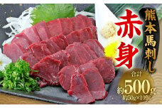 熊本 馬刺し 赤身 500g （50g×10）  馬刺 馬肉