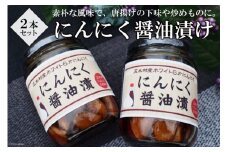 にんにく醤油漬け 2本 [子守唄の里五木 熊本県 五木村 51120290] にんにく ニンニク 醤油漬け 漬物 瓶詰