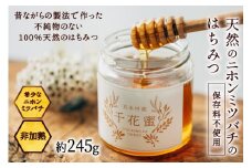 【保存料不使用】 天然！ 千花蜜（はちみつ） 約245g [日添 熊本県 五木村 51120299] はちみつ 蜂蜜 ハチミツ 保存料不使用 天然 天然蜂蜜 熊本県 五木村 特産