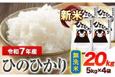 令和7年産 ひのひかり 新米 無洗米 20kg 《9月下旬-11月上旬頃出荷》 熊本県産 無洗米 精米 ひの 送料無料 熊本県 山江村