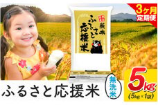 【3ヶ月定期便】米 無洗米 家庭用 熊本 ふるさと応援 定期便 米  5kg《申込み翌月から発送》 熊本県産 白米 精米 山江村 ブレンド米 国産 おうちご飯 予約 返礼品 発送 配送 SDGs わけあり むせんまい お米 おこめ