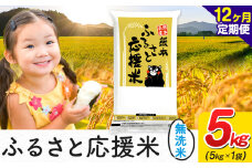 【12ヶ月定期便】米 無洗米 家庭用 熊本 ふるさと応援 定期便 米  5kg《申込み翌月から発送》 熊本県産 白米 精米 山江村 ブレンド米 国産 おうちご飯 予約 返礼品 発送 配送 SDGs わけあり むせんまい お米 おこめ