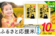 【6ヶ月定期便】米 無洗米 家庭用 熊本 ふるさと応援 定期便 米  10kg《申込み翌月から発送》 熊本県産 白米 精米 山江村 ブレンド米 国産 おうちご飯 予約 返礼品 発送 配送 SDGs わけあり むせんまい お米 おこめ