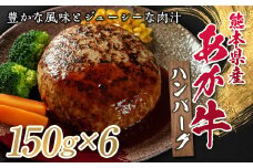 FKP9-328 熊本県産あか牛ハンバーグ150g×6個