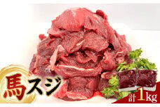 FKP9-618 馬スジ 1kg (500g×2) 馬肉 冷凍 九州 熊本県 球磨村