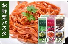 お野菜入りパスタ180g ３種６袋セット（ほうれん草・レッドビーツ・ごぼう）各2袋