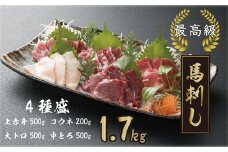 1700g！！大トロ・中トロ・上赤身・コウネ4種　豪華絢爛セット C13J 豊「お届け時期：入金確認後２ヶ月前後で発送」