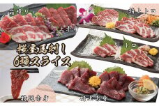 【桜屋】馬刺しスライスセット6種 600g（特上トロ・トロ・霜降り・特選赤身・特上赤身・上赤身　各100g）【お届け時期：入金確認後２ヶ月前後で発送】