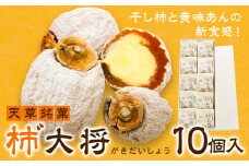 柿¨大将 10個入り 菓子 お菓子 おかし 和菓子 和スイーツ 柿 干柿 黄味あん 天草銘菓 《90日以内に出荷予定(土日祝除く)》 熊本県 苓北町 黒瀬製菓舗