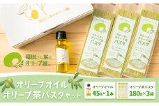 オリーブオイル・オリーブ茶パスタセット 《30日以内に出荷予定(土日祝除く)》 調味料 油 食用油 オリーブオイル オリーブ オイル オリーブ茶パスタ 手延べパスタ 熊本県 苓北町