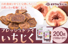 ドライいちじく 200g  100g×2パック フルーツ 果物 くだもの 乾燥果物 乾果類 イチジク いちじく 無花果 ドライフルーツ 熊本県 苓北町 ミナクルファーム《90日以内に出荷予定(土日祝除く)》