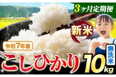 【3ヶ月定期便】令和7年産 新米 無洗米 こしひかり 10kg《お申込み翌月出荷》熊本県産 ふるさと納税 無洗米 精米 ひの 米 こめ ふるさとのうぜい コシヒカリ コメ お米 おこめ