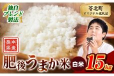 米  熊本県産 肥後うまか米約15kg 白米 精米 こめ  コメ お米 おこめ ブレンド米《9月下旬-11月上旬頃出荷》熊本県産  コメ お米 おこめ