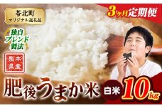 【3か月定期便】米  熊本県産 肥後うまか米 10kg 白米 精米 こめ コメ お米 おこめ ブレンド米《申込月の翌月から出荷開始》熊本県産 コメ お米 おこめ