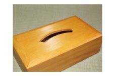 ティッシュ用化粧箱（榧の木） ティッシュ箱 雑貨 木製 寝室 リビング ティッシュボックス 箱 ケース シンプル おしゃれ U01001