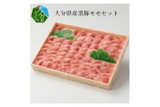 大分県産黒豚モモセット  豚肉 黒豚 モモセット 大分県産 六白黒豚 冷凍 生姜焼き 柔らかい 大分市 高品質 A02008