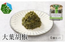 大葉胡椒 4個セット 伝統ハーブ 大葉唐辛子 大分県産 大葉風味 ピり辛 調味料 麺 肉料理 スープ アクセント K01013
