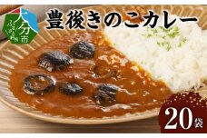 豊後きのこカレー 大分県 カレー しいたけ まるごと オリジナル 非常食 野菜 大容量 常温 レトルトカレー 保存食 F07026