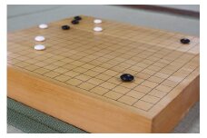 本榧二寸接卓上碁盤一枚板（板目） 木製 天然木 囲碁 工芸品 板目 カヤ 台 贈答 ギフト 家庭用 U01025