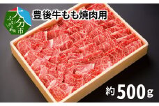 豊後牛もも焼肉用500g 牛肉 豊後牛 モモ 焼肉用 霜降り 風味豊か 黒毛和牛 赤身 冷凍 大分県 A01076