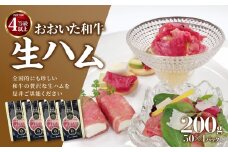 おおいた和牛生ハム200g 生ハム おおいた 和牛 牛肉 まろやか とろける 霜降り 珍しい ブランド牛 極上の肉質 A05053