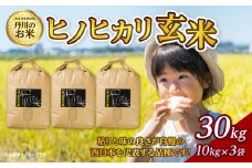 丹生米の里丹川のお米 ヒノヒカリ玄米 30kg 米 玄米 大分県産 ご飯 食物繊維 美味しい お弁当 ブランド米 人気 玄米食 B02010