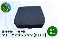 腰痛予防に！体圧分散 フォーケアクッションBasic　厚さ8㎝ 座り心地良い メッシュ生地 背あて 座面 腰痛予防 快適 すべり止め加工 デスクワーク 座布団 体圧分散 R11008
