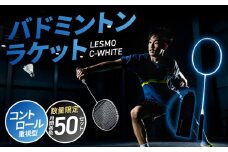 バドミントンラケット C-WHITE（シーホワイト） バドミントン ラケット イーブンバランス オールラウンドモデル 大分市 スポーツ 競技用 数量限定 日本製 カバー付 R14158-W