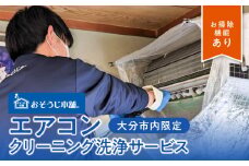 壁掛けエアコンクリーニング洗浄サービス（お掃除機能付き）【大分市内の住居限定】 空調 掃除 チケット 清潔 クリーニング 贈答 清掃 プロ 安心 防カビ P01061