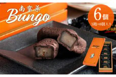 南蛮菓 Bungo（ぶんご） 6個入り 和菓子 銘菓 贈答 チョコレート 贈り物 お土産 ラム酒 レーズン お菓子 餡 J01046