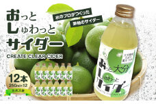 Create Clear Cider カボス 飲料 炭酸 サイダー ピュアウォーター 果汁 みず 水 ウォーター SDGs かぼす お酒 割り材 炭酸水 料理 果汁量10％以上 I06003