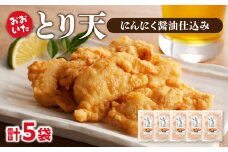 おおいたとり天 5袋セット 大分 おおいた とり天 天ぷら 鶏肉 かしわ 簡単 郷土料理 簡単調理 揚げ物 ポン酢 和からし ご当地グルメ A03047