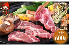 お米育ちの錦雲豚 焼肉セット 合計600g（ロース300g・バラ300g） | ブランド豚 九州産 大分県産 国産 冷凍 送料無料