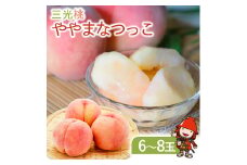 【数量限定】光センサー使用 三光産の桃 ややまなつっこ 6～8玉入り | 果物 くだもの フルーツ ふるーつ 桃 もも モモ ピーチ ぴーち 国産 産地直送 大分県 中津市
