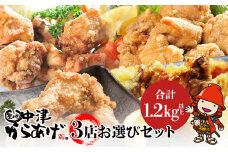 中津からあげ3店堪能セット | 家庭調理 味付生肉 中津からあげ 唐揚げ からあげ から揚げ レンジ 冷凍 冷凍食品 もり山 スーパー細川 くうとん ぶんごや げんきや からいち とよからあげ 大分県 中津市