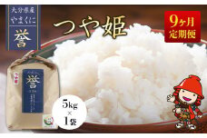【寄附使途限定】【9ヶ月定期便】九州米・食味コンクール最優秀賞受賞 大分県中津産やまくに誉 つや姫 5kg×1袋 (毎月1回) | お米 米 おこめ こめ 精米 白米 5キロ ご飯 九州産 国産 国産米 大分県米 九州米 定期 定期便 9回定期便 大分県 中津市