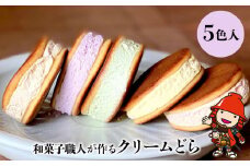 クリームどら 5色 | サービスパック 中津菓子かねい 和菓子 茶菓子 洋菓子 クリーム 手作り どら焼き ソイクリーム お菓子 おやつ ヘルシー デザート スイーツ 自宅用 大分県 中津市