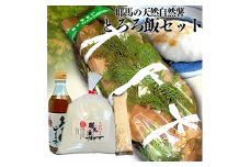 【期間限定】耶馬の天然自然薯 とろろ飯セット 耶馬溪産の米ヒノヒカリ1kg 自然薯800g 押麦45g×3 出汁醤油360ml | お米 米 おこめ こめ 白米 精米 耶馬渓米 ご飯 ごはん 天然 自然薯 とろろ飯 セット押麦 出汁醤油 ひのひかり ヒノヒカリ 大分県 中津市