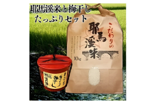 耶馬溪米と梅干したっぷりセット 米10kg 昔ながらの手づくり梅干し1.3kg | お米 米 おこめ こめ 白米 精米 耶馬渓米 ご飯 ごはん 梅干し 梅 手作り セット 大分県 中津市