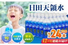 【全12回定期便】 日田天領水 500ml×24本  日田市 / グリーングループ株式会社　飲料水 水 みず[AREG034]