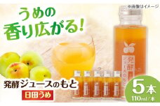 発酵ジュースのもと〈日田うめ〉 110ml×5本 日田市 / 株式会社インパクト　ジュース 健康 飲料[ARDA004]